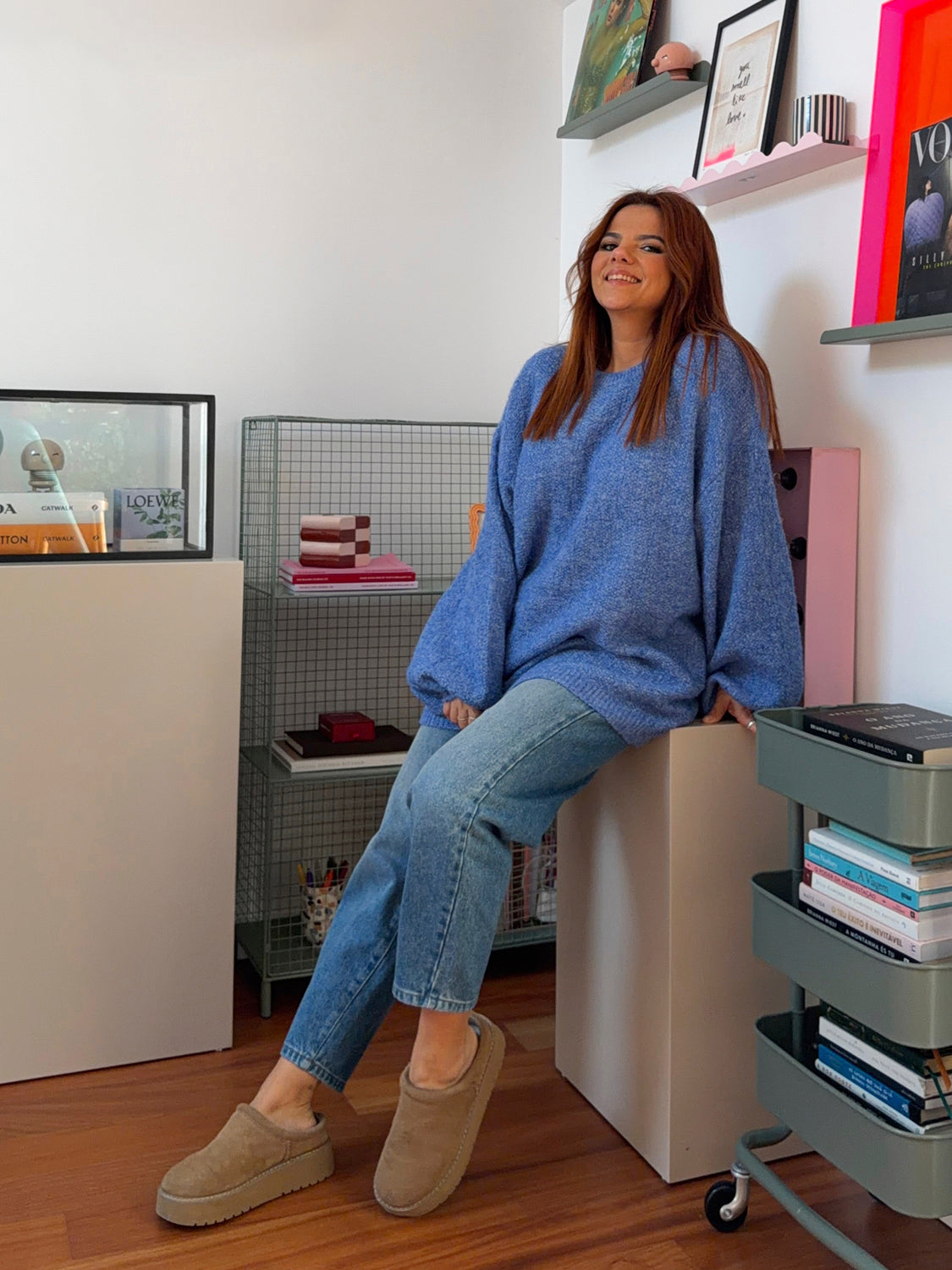 Caviar Knit Jumper Sky