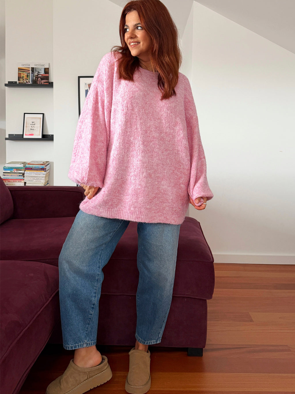 Caviar Knit Jumper Bubblegum