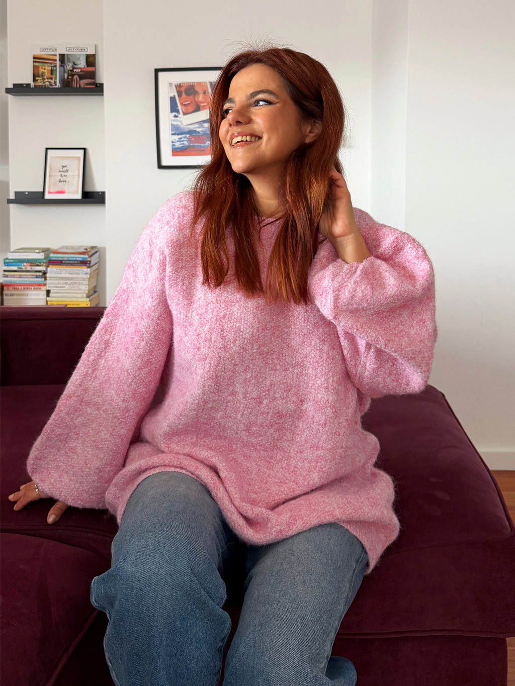 Caviar Knit Jumper Bubblegum