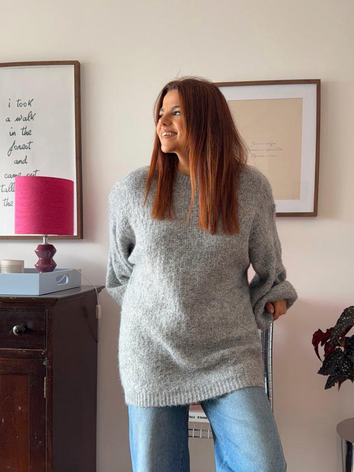 Caviar Knit Jumper Grey